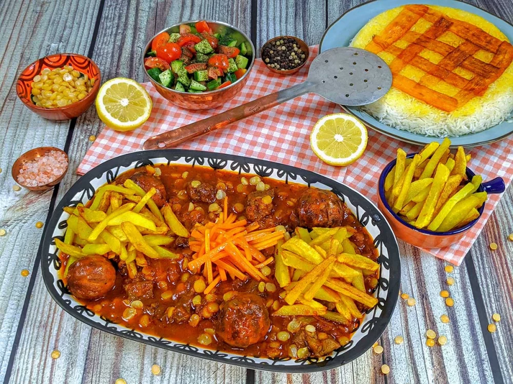 پوستر خورش قیمه توماتیز 