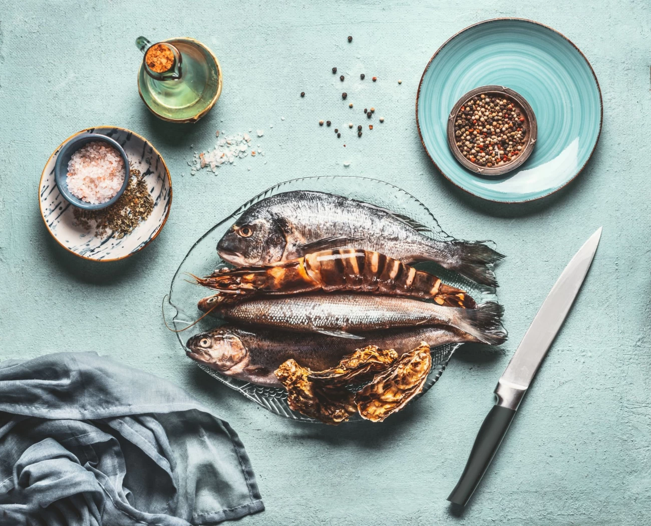 خوراک ماهی و قارچ (مرحله به مرحله)