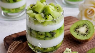 طرز تهیه ژله پاناکوتا کیوی (مرحله به مرحله)