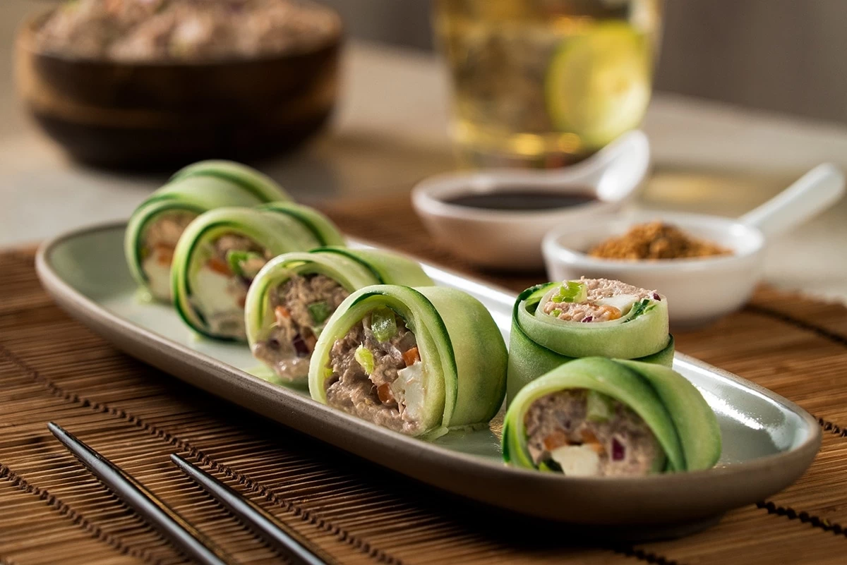 سوشی با خیار