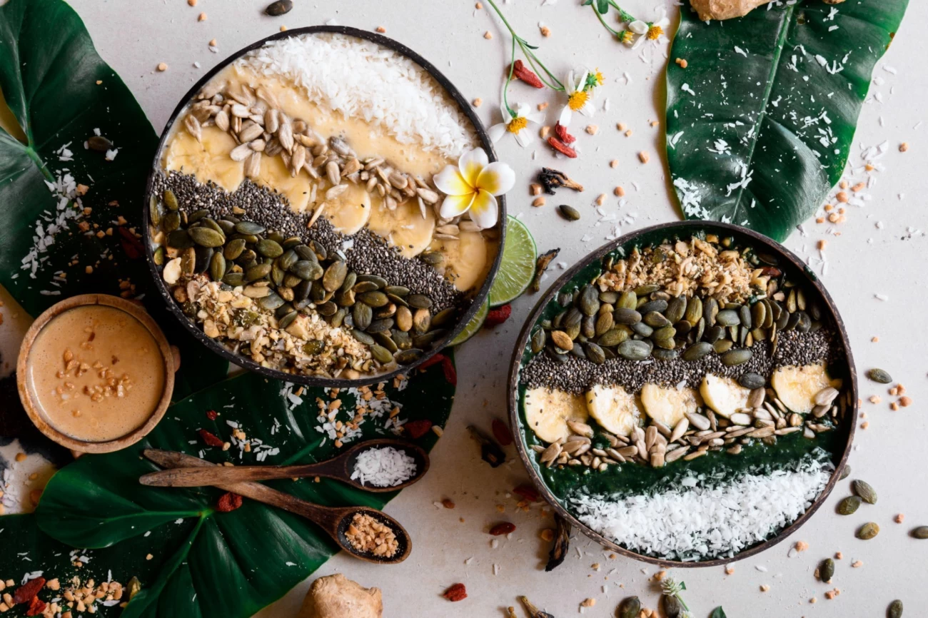 پودینگ پروتئینی با دانه چیا (مرحله به مرحله)