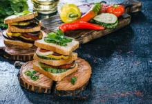 ساندویچ کدو سبز (مرحله به مرحله)