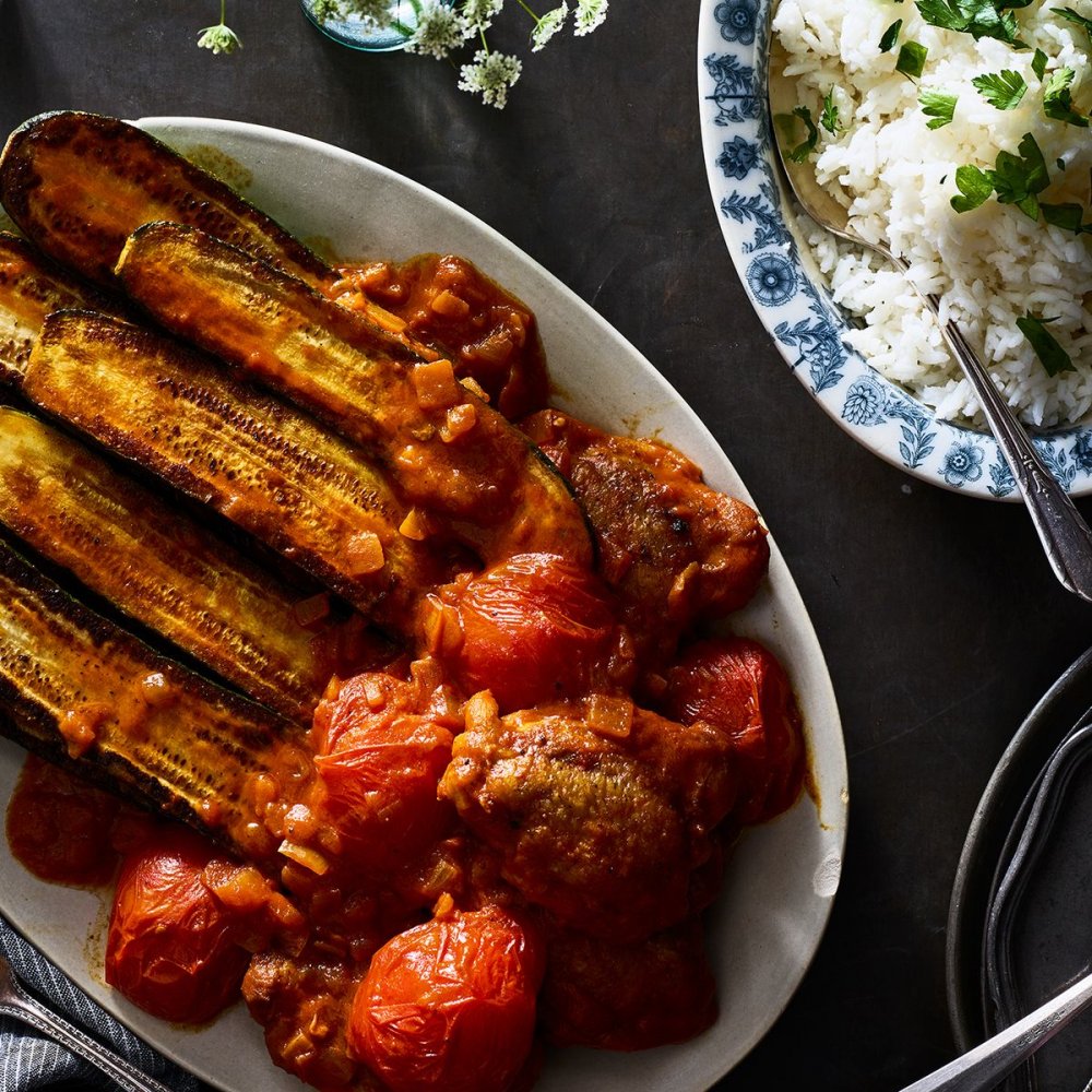 کوی ترشک (خورش کدو سبز) (مرحله به مرحله)