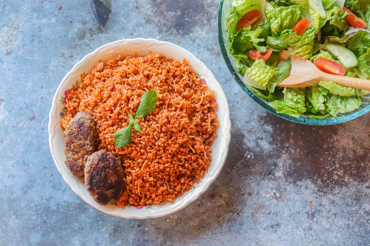 دستور تهیه بلغور پلو گیاهی