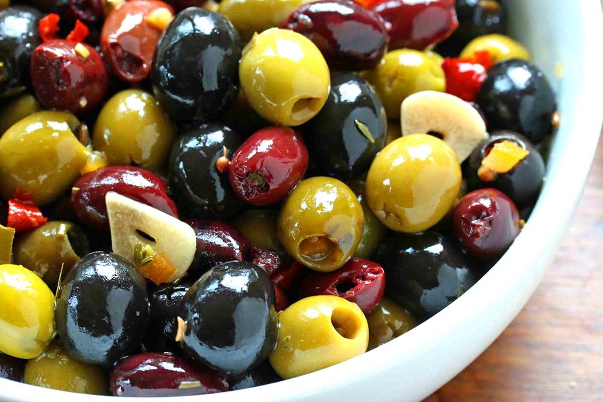 دستور تهیه زیتون پرورده مدیترانه‌ ای