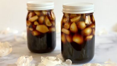 دستور تهیه کامل یک ترشی سیر انار بی نظیر فوق العاده (مرحله به مرحله)