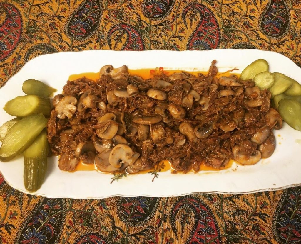 خوراک گوشت و سبزیجات