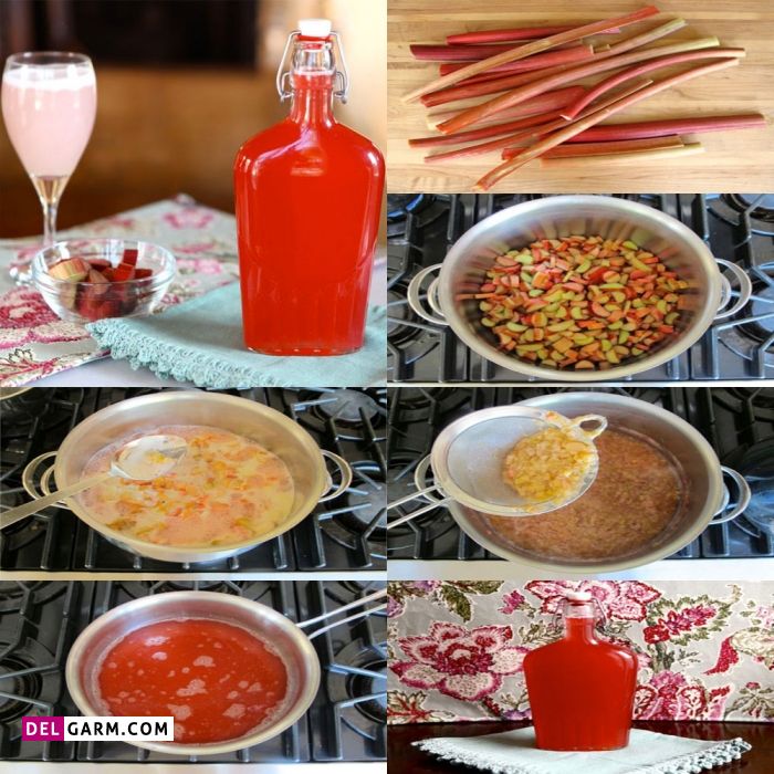 مواد لازم برای شربت ریواس
