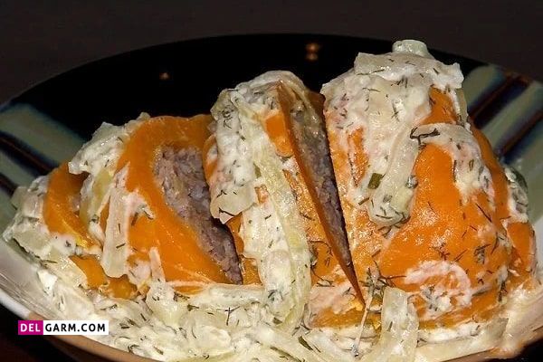 غذا با فلفل دلمه‌ای