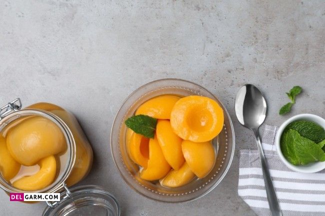 دستور تهیه کمپوت شلیل