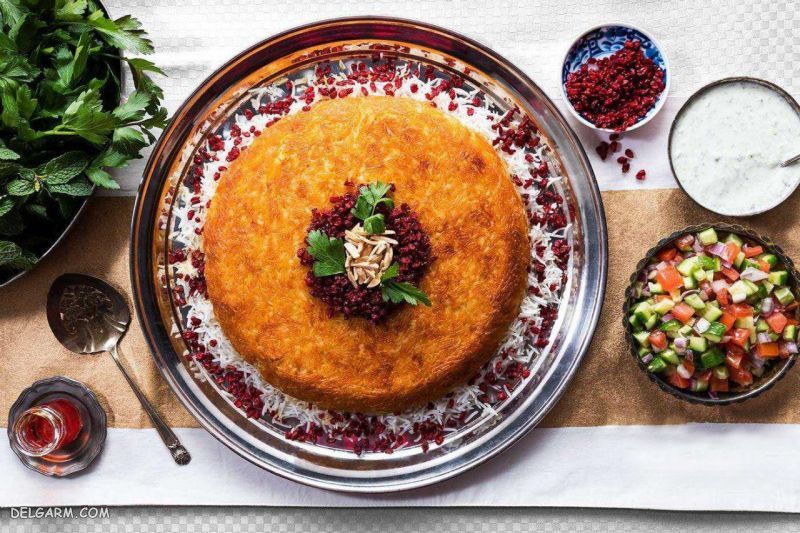 ته چین با گوشت