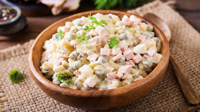 تهیه الویه روسی
