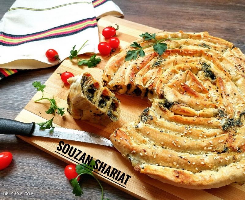 بورک با اسفناج