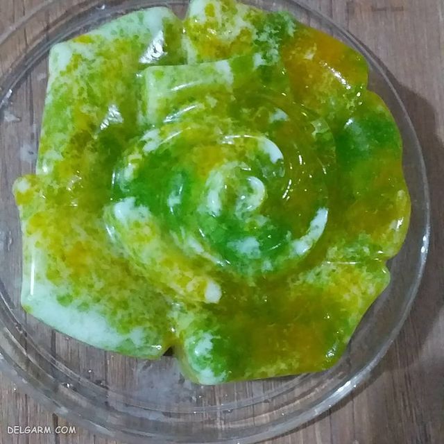 ژله رنده ای با بستنی