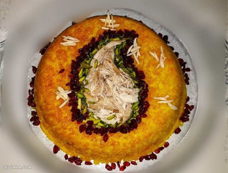 ته چین مرغ ساده