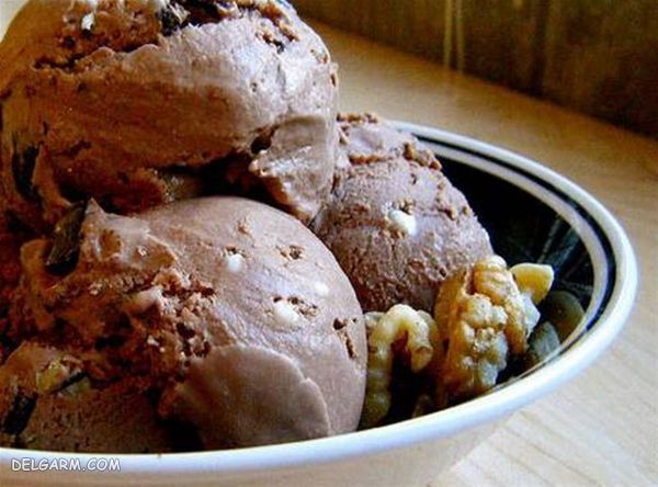 دستور تهیه بستنی گردویی