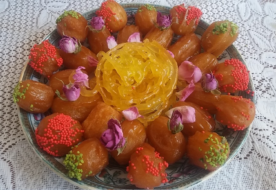 مدل چیدمان زولبیا و بامیه