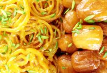 جدیدترین مدل های تزیین زولبیا و بامیه (مرحله به مرحله)