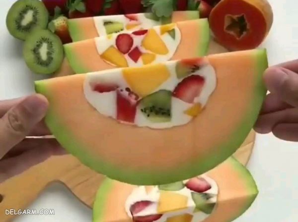 دسر طالبی شکم پر/دستور تهیه ژله طالبی شکم پر