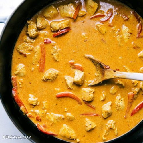دستور تهیه خورش کاری مرغ و ادویه مخصوص آن