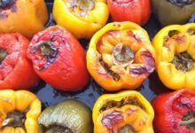 آشنایی با سبزی دلمه فلفل دلمه ای با عطر و طعم فوق العاده (مرحله به مرحله)