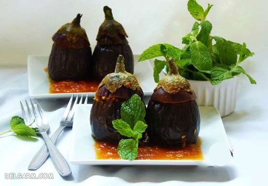 سبزی برای دلمه بادمجان/سبزی داخل دلمه بادمجان
