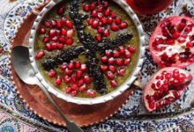 سبزی مخصوص آش عدس و انار شهرکرد چیست ؟ خواص آش عدس و انار (مرحله به مرحله)
