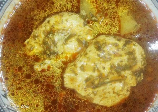 سبزی قلیه تخم مرغ چیست/دستور تهیه اشکنه خوزستانی