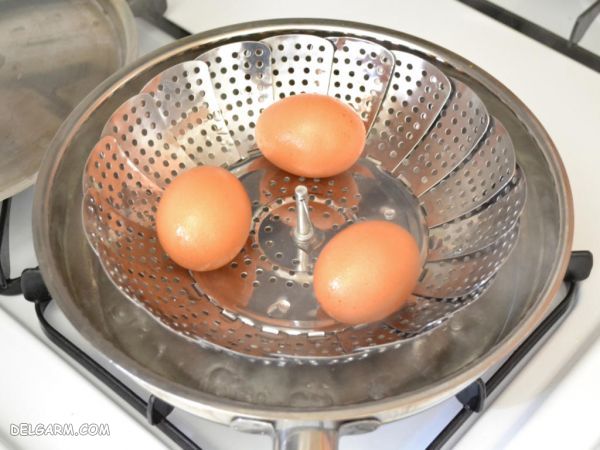 دستور تهیه تصویری جهت تهیه سالاد تخم مرغ کلاسیک