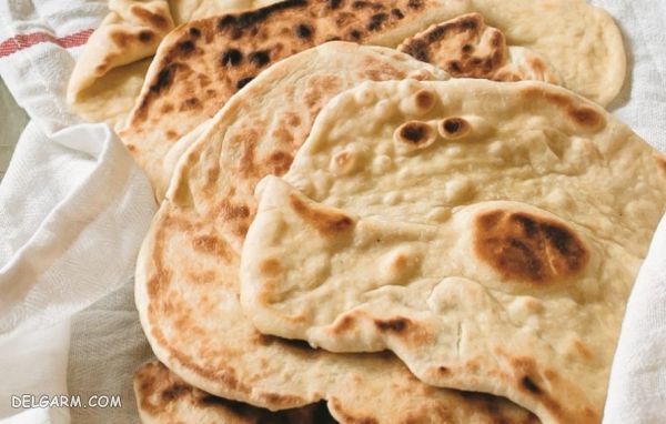دستور تهیه تصویری جهت تهیه ۴ مدل نان مسطح با خمیرترش