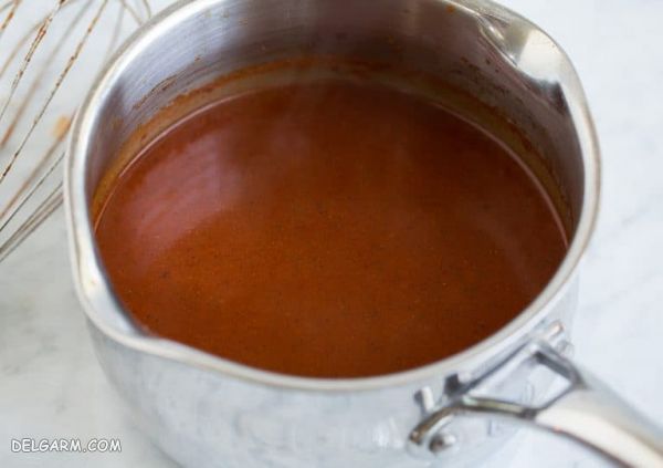 دستور تهیه تصویری دستور تهیه سس انچیلادا + دستور تهیه انچیلادای مرغ