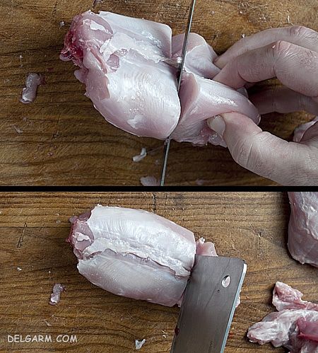 دستور تهیه عصاره پای مرغ + روش قطعه کردن و پاک کردن مرغ