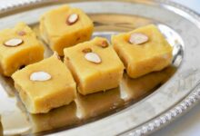 ۲ دستورالعمل ساده جهت تهیه حلوا مسقطی لاری (مرحله به مرحله)