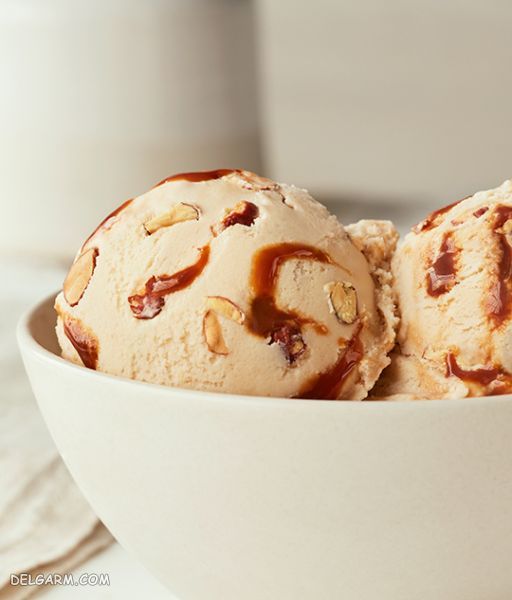بستنی بادام | دستور تهیه تهیه ۴ مدل بستنی بادام خوشمزه و خانگی + عکس