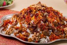 گردو پلو | ۴ مرحله برای تهیه گردو پلو پر خاصیت (مرحله به مرحله)