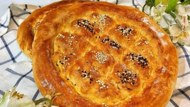 مواد لازم و آموزش نان پیده خانگی (مرحله به مرحله)