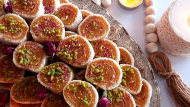 مواد لازم و آموزش حلوا رولی میکادو خانگی (مرحله به مرحله)
