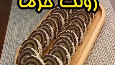 مواد لازم و آموزش رولت خرما خانگی (مرحله به مرحله)