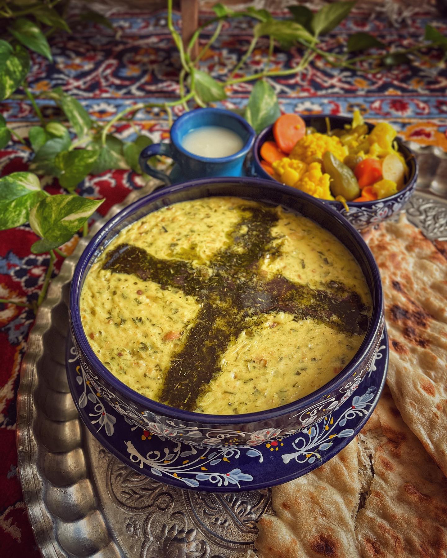 مواد لازم و آموزش آش ترخینه دوغ خانگی (مرحله به مرحله)