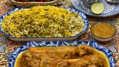 مواد لازم و آموزش باقالی پلو با ماهیچه خانگی (مرحله به مرحله)