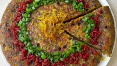 مواد لازم و آموزش کوکو لوبیا سبز خانگی (مرحله به مرحله)