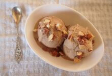 بستنی بادام | دستور تهیه تهیه ۴ مدل بستنی بادام خوشمزه و خانگی + عکس (مرحله به مرحله)