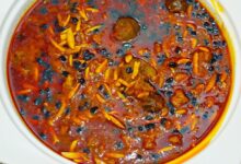 خورش «بادام زمینی» یادگار سفره‌ های اصیل ایرانی (مرحله به مرحله)