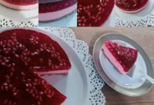 دستور تهیه تهیه چیز کیک اناری مخصوص شب یلدا (مرحله به مرحله)