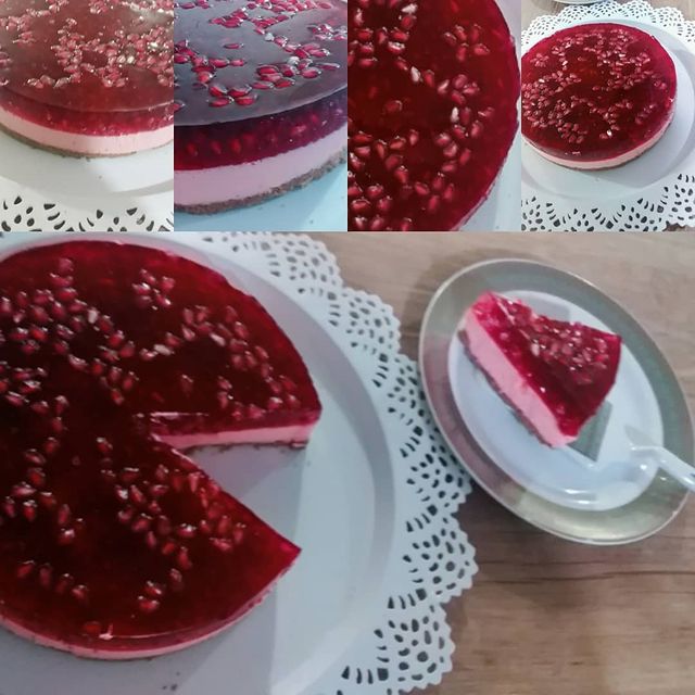 دستور تهیه تهیه چیز کیک اناری مخصوص شب یلدا (مرحله به مرحله)