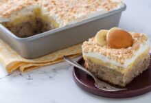 دستور تهیه تهیه کیک بستنی موزی بسیار خوشمزه (مرحله به مرحله)