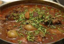 دستور تهیه خورش سیب سولقانی با گوشت ماهیچه (مرحله به مرحله)
