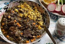 دستور تهیه خورشت اسپناساک مازندرانی (مرحله به مرحله)