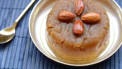 دستور تهیه درست کردن حلوا رژیمی خوشمزه و جا افتاده (مرحله به مرحله)