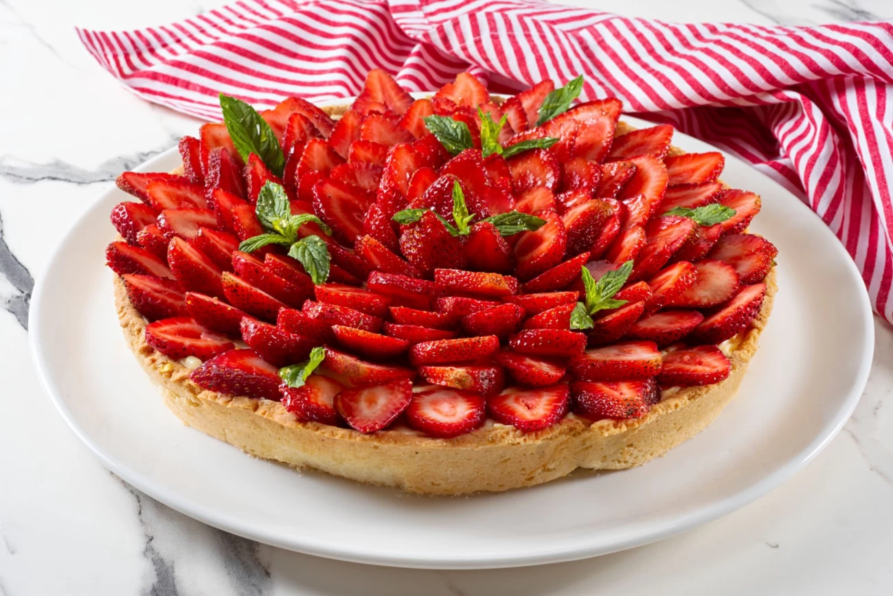 دستور تهیه دستور تهیه پای توت فرنگی در منزل (مرحله به مرحله)